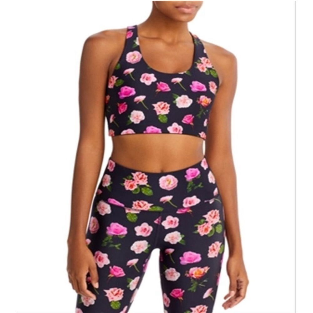 There’s NY Bikini Top Floral Sports Bra S